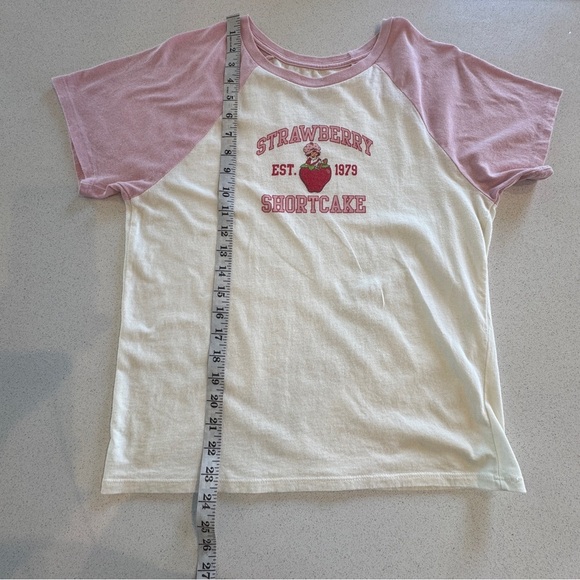 Casual Pink and White Short Sleeve Tees - Picture 9 of 12